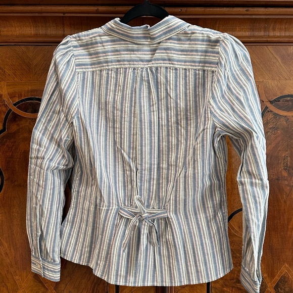RRL Double RL by Ralph Lauren Women’s Striped Button Up - Picture 6 of 6